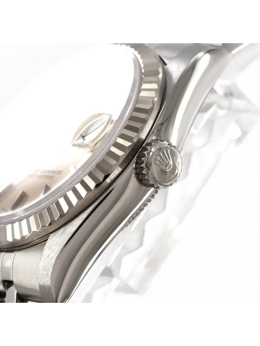 Rolex Datejust Stainless Steel White Gold Automatic